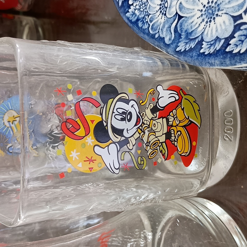 Disney 2000 celebration glassware